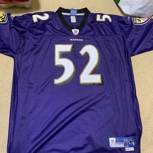 Reebok On Field Stitched Ray Lewis Jersey 2XL